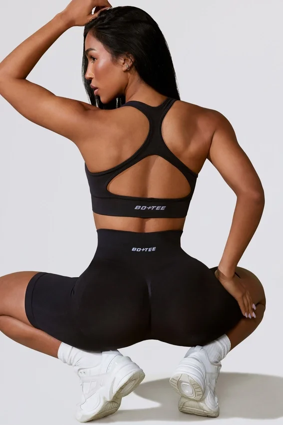 Cut Out Define Luxe sport-BH i svart Cut Out Define Luxe sport-BH i svart