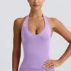 Define Luxe halterneck-linne i lila Define Luxe halterneck-linne i lila