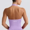 Define Luxe halterneck-linne i lila Define Luxe halterneck-linne i lila