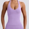 Define Luxe halterneck-linne i lila Define Luxe halterneck-linne i lila