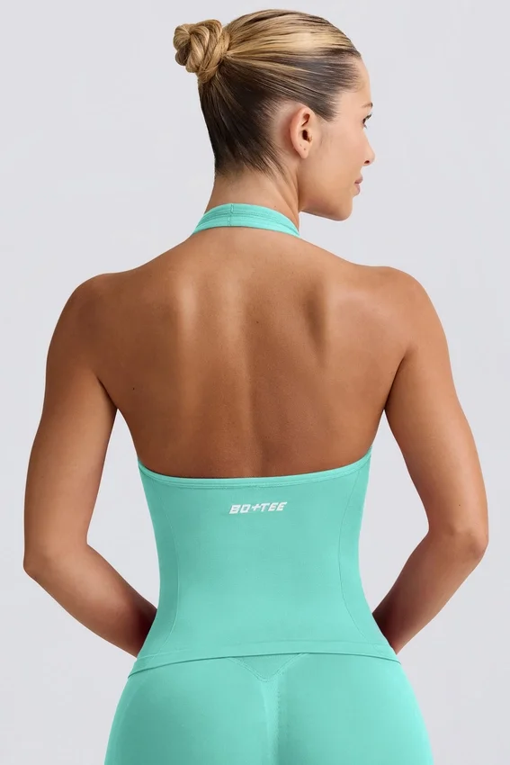 Define Luxe halterneck-linne i mint Define Luxe halterneck-linne i mint