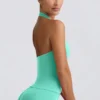 Define Luxe halterneck-linne i mint Define Luxe halterneck-linne i mint