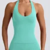Define Luxe halterneck-linne i mint Define Luxe halterneck-linne i mint