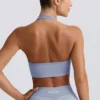 Define Luxe halterneck-sport-BH i blågrå Define Luxe halterneck-sport-BH i blågrå