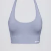 Define Luxe halterneck-sport-BH i blågrå Define Luxe halterneck-sport-BH i blågrå