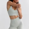 Define Luxe högmidjade biker shorts i Fog Define Luxe högmidjade biker shorts i Fog
