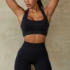 Define Luxe högmidjade biker shorts i svart Define Luxe högmidjade biker shorts i svart