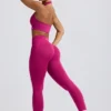 Define Luxe högmidjade leggings i Berry Define Luxe högmidjade leggings i Berry