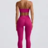 Define Luxe högmidjade leggings i Berry Define Luxe högmidjade leggings i Berry