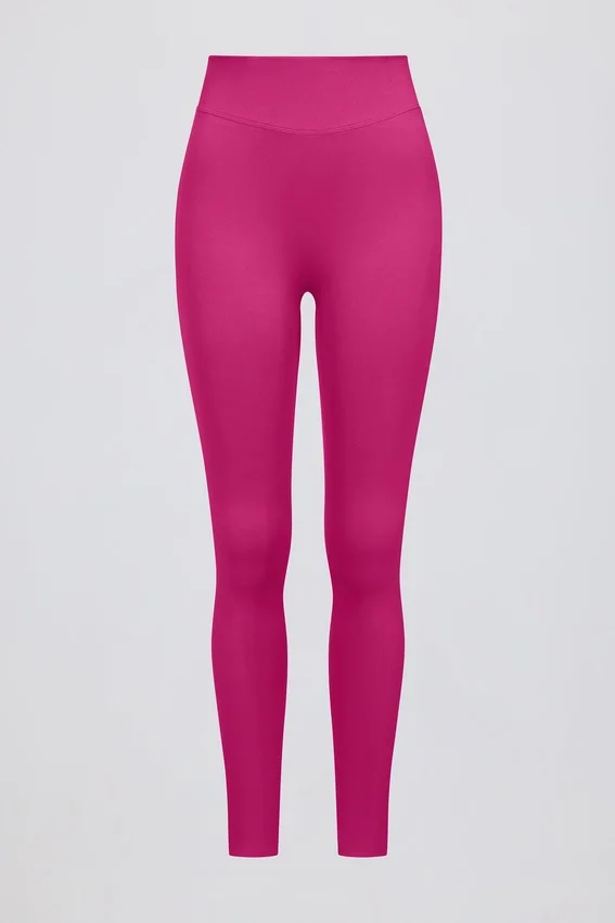 Define Luxe högmidjade leggings i Berry Define Luxe högmidjade leggings i Berry