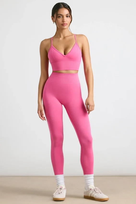 Define Luxe leggings med hög midja i Hot Pink Define Luxe leggings med hög midja i Hot Pink