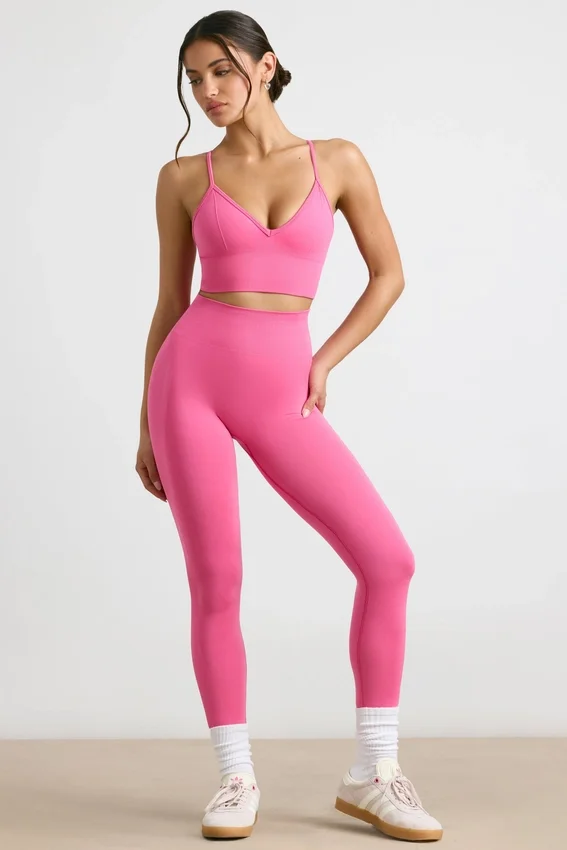 Define Luxe leggings med hög midja i Hot Pink Define Luxe leggings med hög midja i Hot Pink