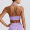 Define Luxe sport-BH med halterneck i lila Define Luxe sport-BH med halterneck i lila