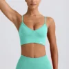 Define Luxe sport-BH med V-ringning i mint Define Luxe sport-BH med V-ringning i mint