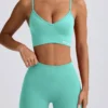 Define Luxe sport-BH med V-ringning i mint Define Luxe sport-BH med V-ringning i mint