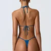 Delray Ruched Thong Bikinibyxor i Ocean Blue Delray Ruched Thong Bikinibyxor i Ocean Blue