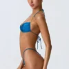 Delray Ruched Thong Bikinibyxor i Ocean Blue Delray Ruched Thong Bikinibyxor i Ocean Blue