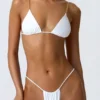 Delray rynkad stringbikinibyxor i vitt Delray rynkad stringbikinibyxor i vitt
