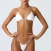 Delray rynkad stringbikinibyxor i vitt Delray rynkad stringbikinibyxor i vitt