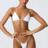 Delray rynkad stringbikinibyxor i vitt Delray rynkad stringbikinibyxor i vitt