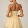 Dottie Tulle Corset Miniklänning i gult Dottie Tulle Corset Miniklänning i gult