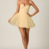 Dottie Tulle Corset Miniklänning i gult Dottie Tulle Corset Miniklänning i gult