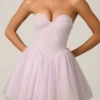 Dottie Tulle Corset Miniklänning i Lilac Dottie Tulle Corset Miniklänning i Lilac
