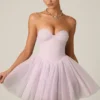 Dottie Tulle Corset Miniklänning i Lilac Dottie Tulle Corset Miniklänning i Lilac