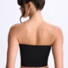 Edie Modal Twist-Front Bandeau Top i svart Edie Modal Twist-Front Bandeau Top i svart