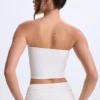 Edie Modal Twist-Front Bandeau Top i vitt Edie Modal Twist-Front Bandeau Top i vitt