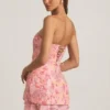 Eliselle Embellished Strapless Corset Miniklänning i rosa Eliselle Embellished Strapless Corset Miniklänning i rosa
