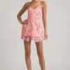 Eliselle Embellished Strapless Corset Miniklänning i rosa Eliselle Embellished Strapless Corset Miniklänning i rosa