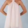 Evania halterneck babydoll-miniklänning i elfenben Evania halterneck babydoll-miniklänning i elfenben