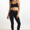 FlexiRib-leggings med hög midja i svart FlexiRib-leggings med hög midja i svart