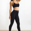 FlexiRib-leggings med hög midja i svart FlexiRib-leggings med hög midja i svart
