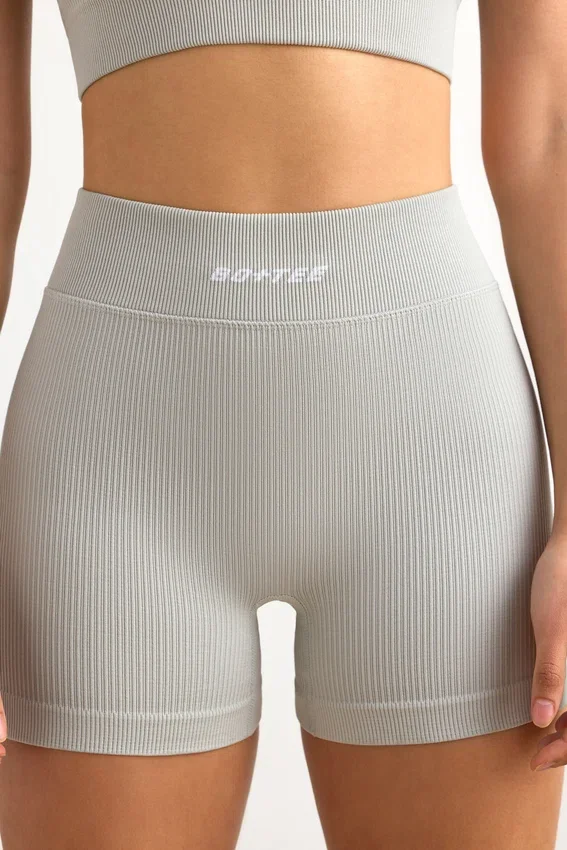 FlexiRib minishorts i grått FlexiRib minishorts i grått