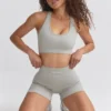 FlexiRib Racerback-sport-BH i grått FlexiRib Racerback-sport-BH i grått