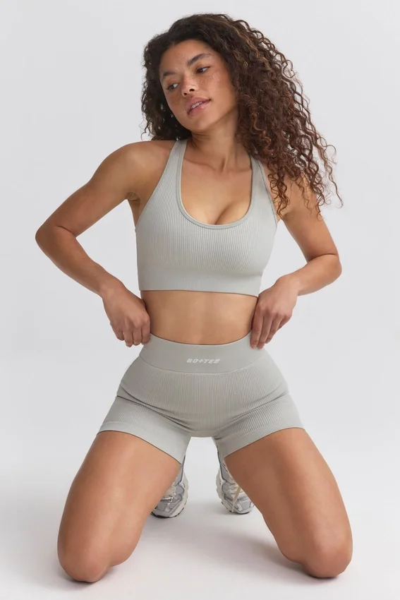 FlexiRib Racerback-sport-BH i grått FlexiRib Racerback-sport-BH i grått