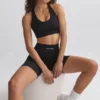 FlexiRib Racerback Sports Bra i svart FlexiRib Racerback Sports Bra i svart