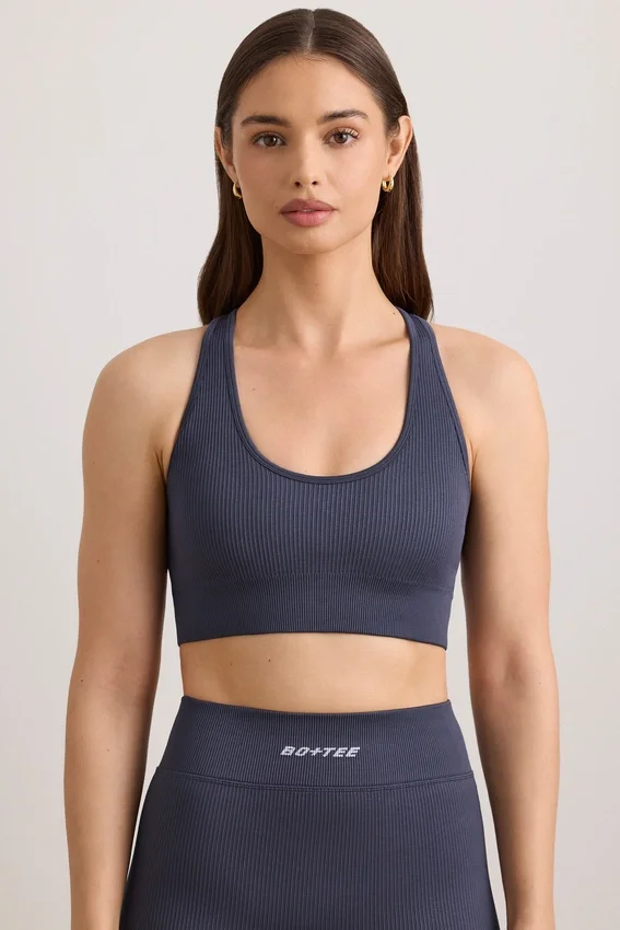 FlexiRib-sport-BH med racerrygg i indigo-skiffer FlexiRib-sport-BH med racerrygg i indigo-skiffer