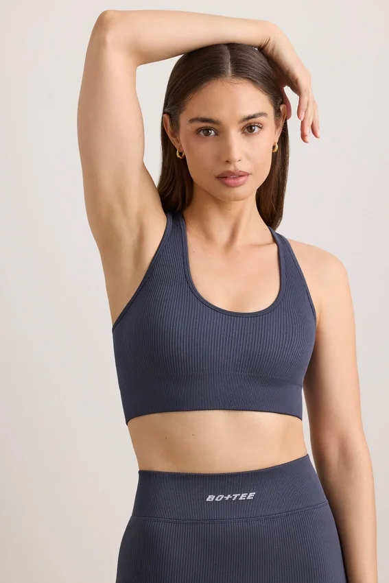 FlexiRib-sport-BH med racerrygg i indigo-skiffer FlexiRib-sport-BH med racerrygg i indigo-skiffer