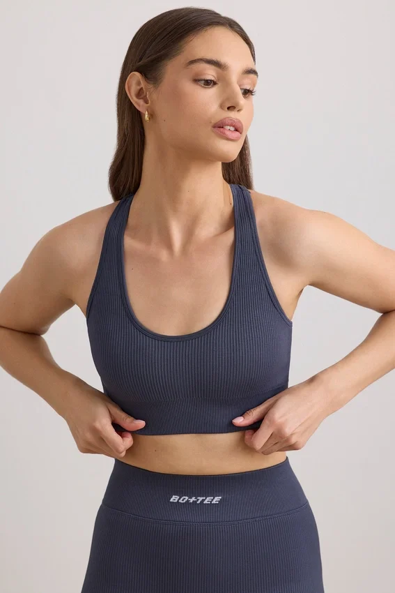 FlexiRib-sport-BH med racerrygg i indigo-skiffer FlexiRib-sport-BH med racerrygg i indigo-skiffer