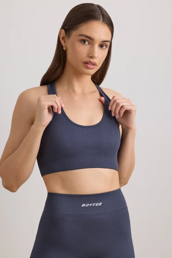 FlexiRib-sport-BH med racerrygg i indigo-skiffer FlexiRib-sport-BH med racerrygg i indigo-skiffer
