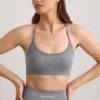 FlexiRib-sport-BH med rund halsringning i grå melange FlexiRib-sport-BH med rund halsringning i grå melange