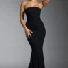 Florentina Embellished Corset Gown i svart Florentina Embellished Corset Gown i svart
