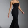Florentina Embellished Corset Gown i svart Florentina Embellished Corset Gown i svart
