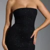 Florentina Embellished Corset Gown i svart Florentina Embellished Corset Gown i svart
