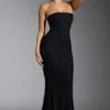 Florentina Embellished Corset Gown i svart Florentina Embellished Corset Gown i svart