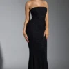 Florentina Embellished Corset Gown i svart Florentina Embellished Corset Gown i svart