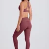 Foldover Mid-Rise Stirrup Leggings i Acai Foldover Mid-Rise Stirrup Leggings i Acai